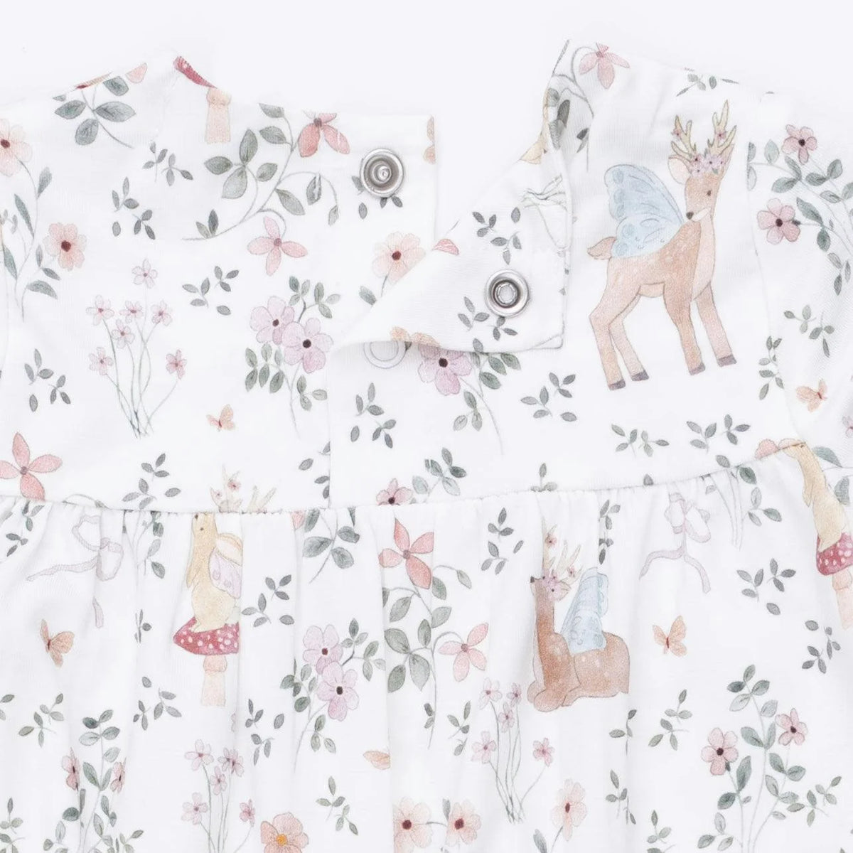 Enchanted Woodland - Smocked Long Sleeve Romper