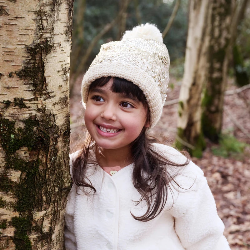 Shimmer Sequin Knitted Hat