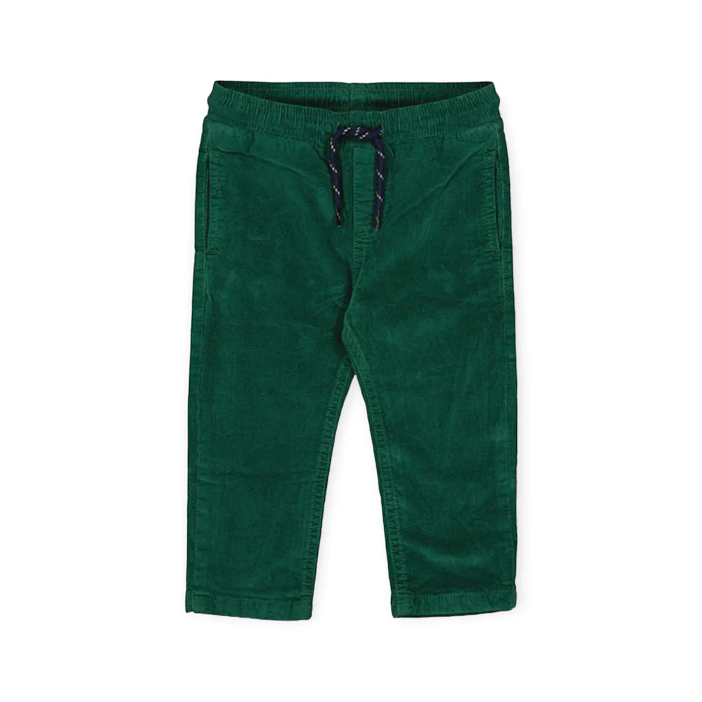 Mayoral Micro Lined Green Trouser
