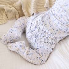 Blake’s Bloom’s Waffle Zipper Ruffle Footie