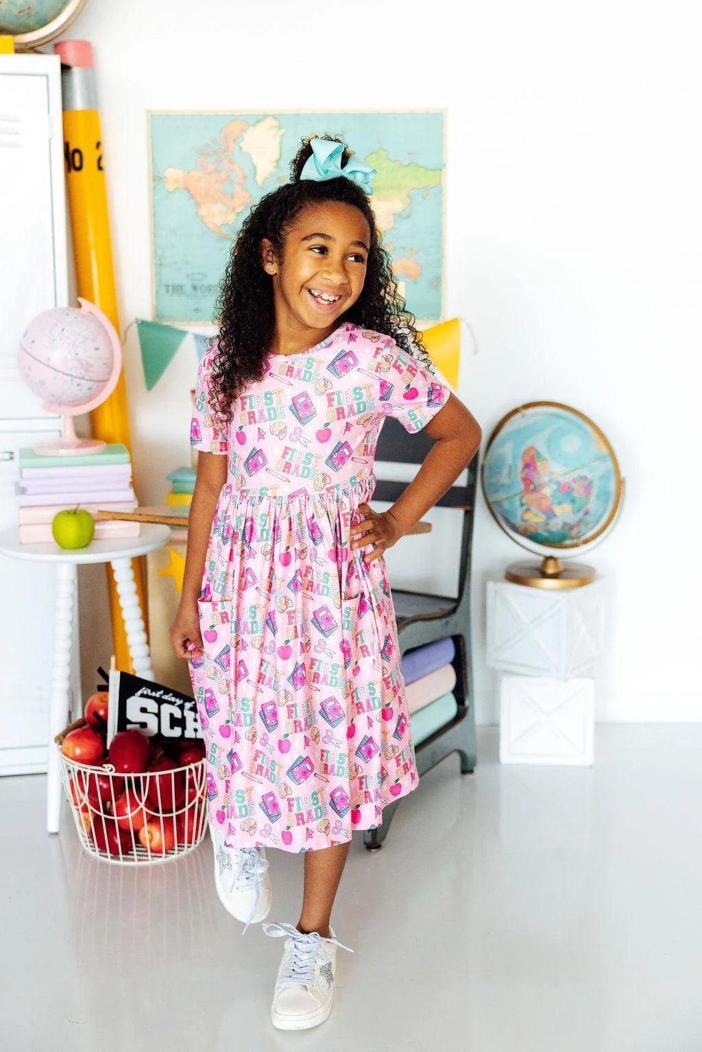 1st Grade SS Pocket Twirl Dress