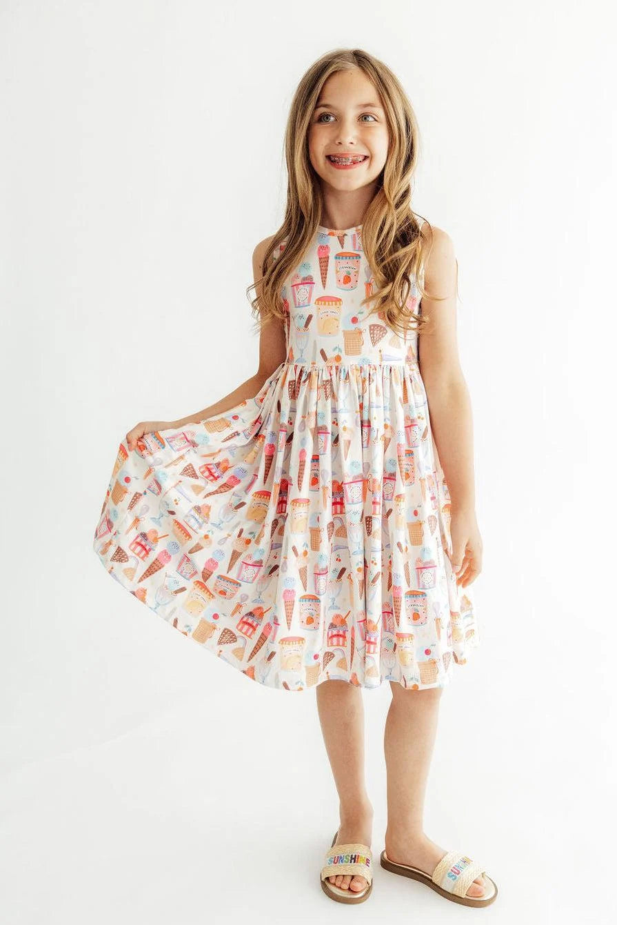 What's The Scoop Tank Twirl Dress