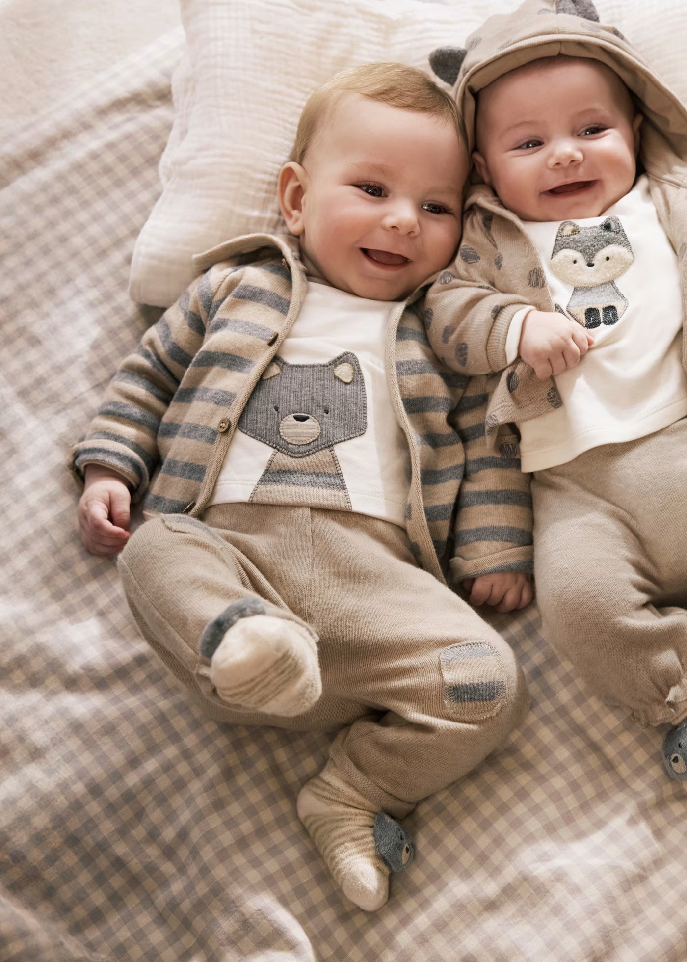 Infant 3pc Set Cereal Heather Raccoon