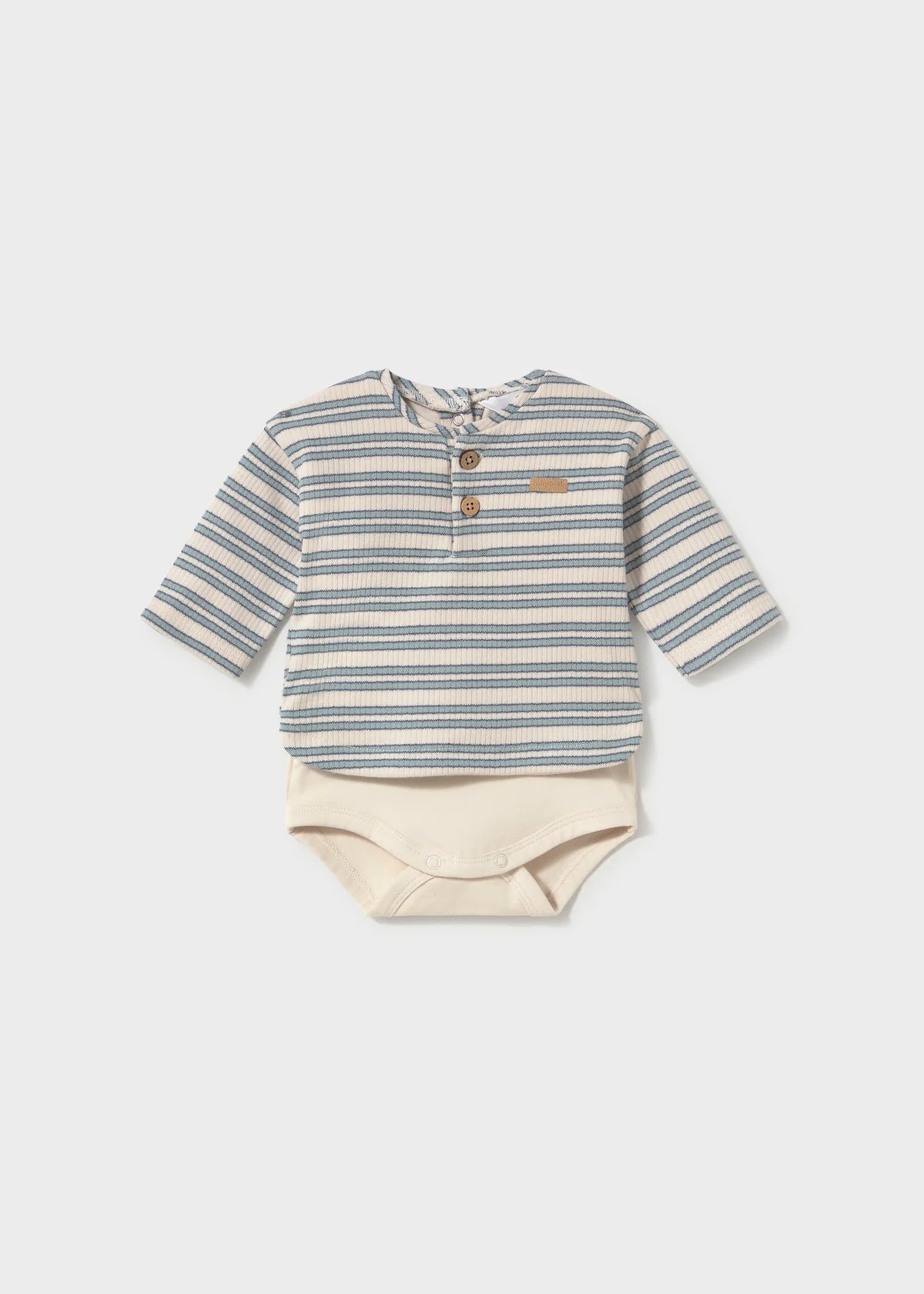 Striped button down romper