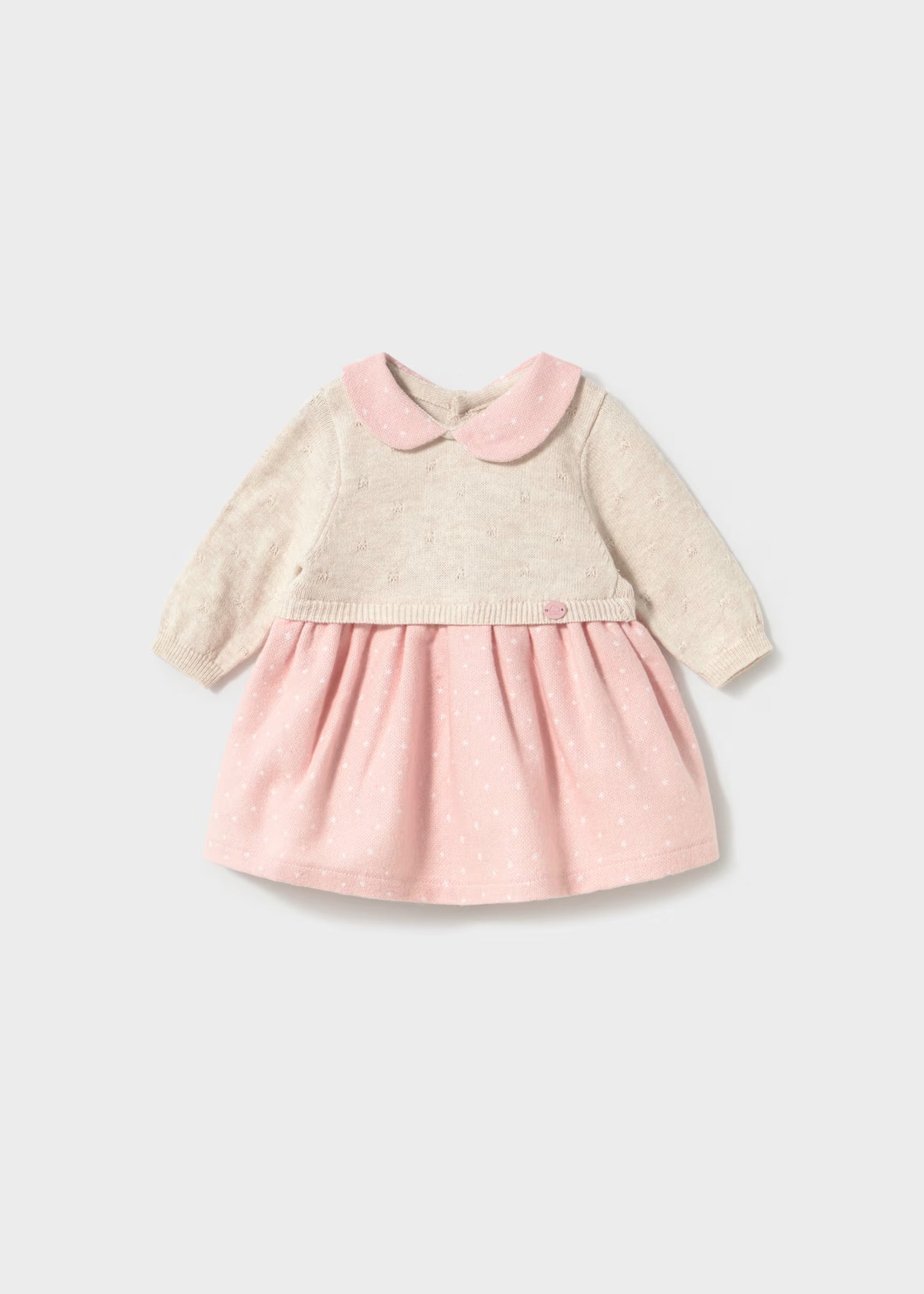 Mayoral Newborn Pink Dot Dress