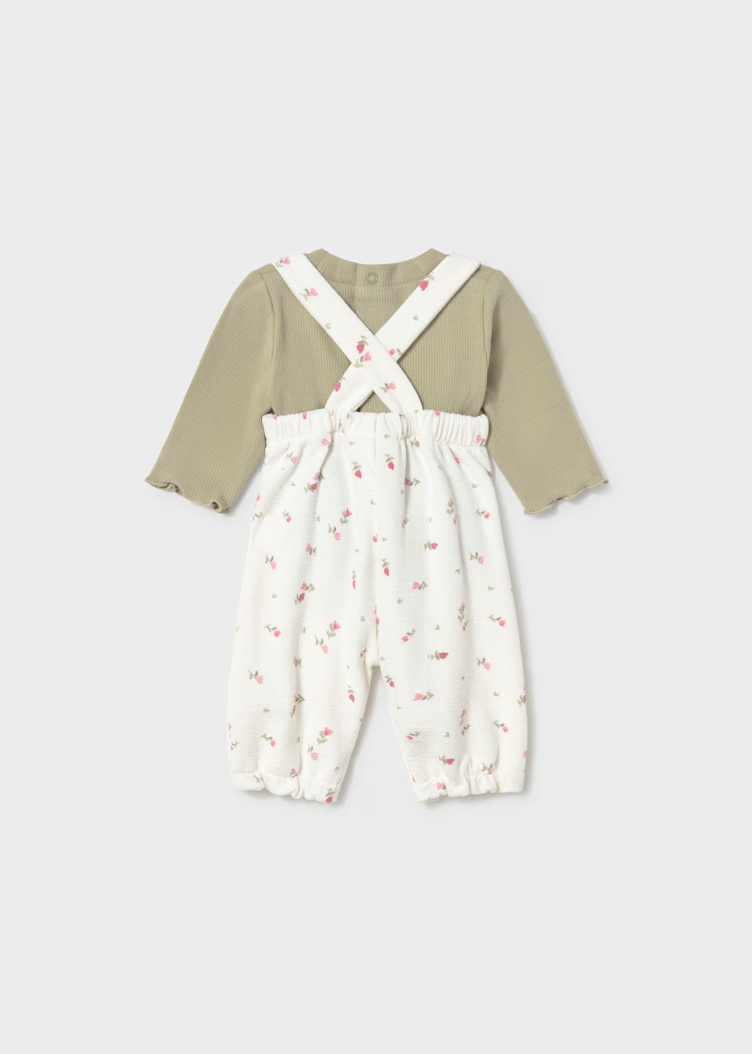 Mayoral Printed Dungaree Set-
