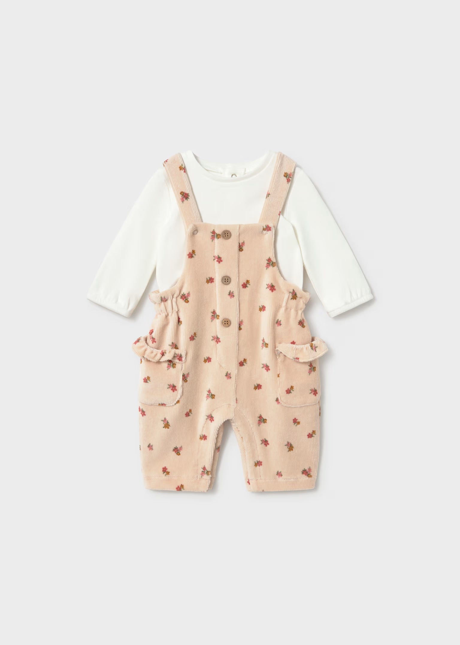 Mayoral Newborn Floral  Coverall