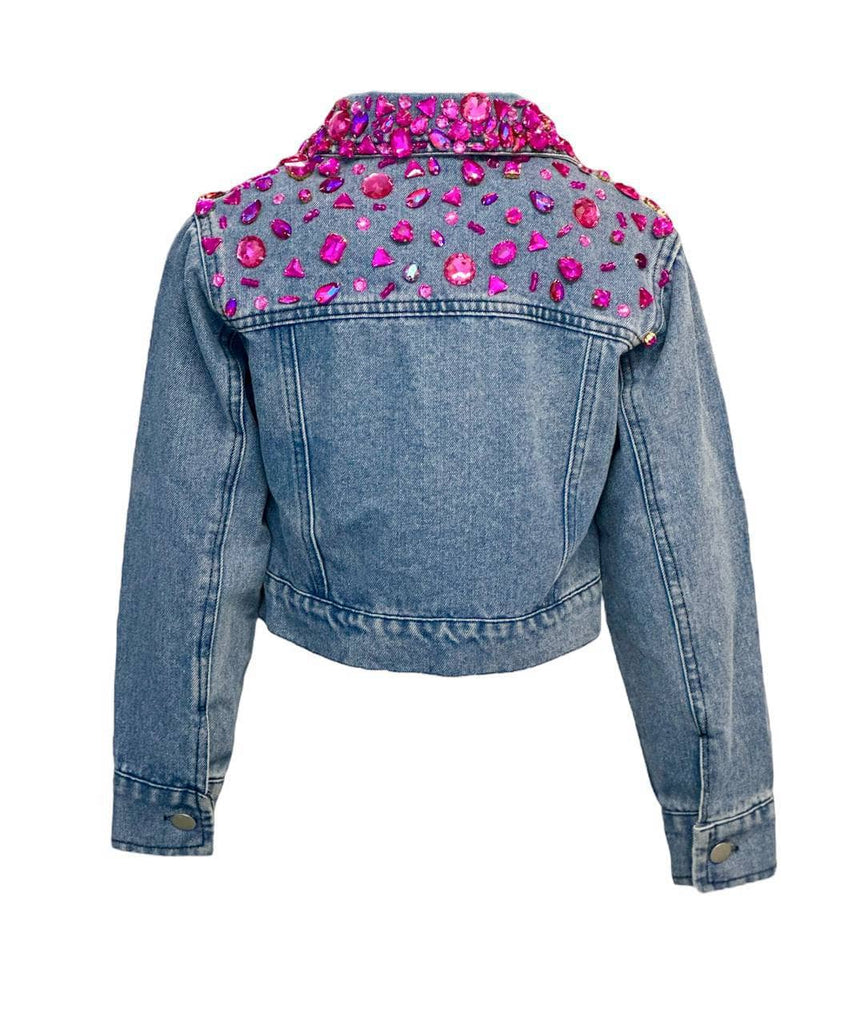 Sparkle Queen Gem Denim Jacket