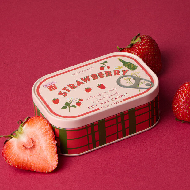 4.5 Bistro Printed Tin Strawberry