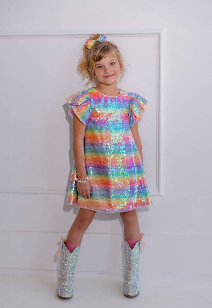 Sequin Rainbow Shimmer Dress