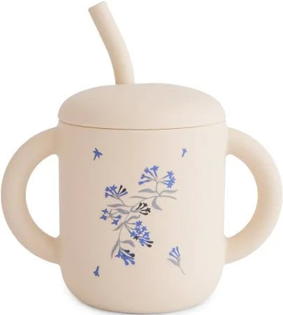 Mushie Silicone Training Cup w/Straw