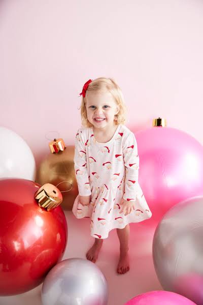 Pink Santa T-shirt Dress