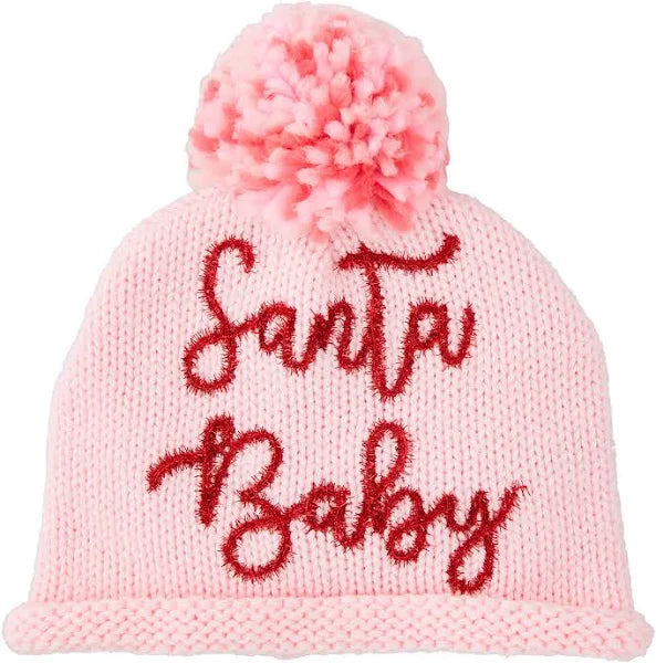 Santa Baby Pink Sparkle Hat