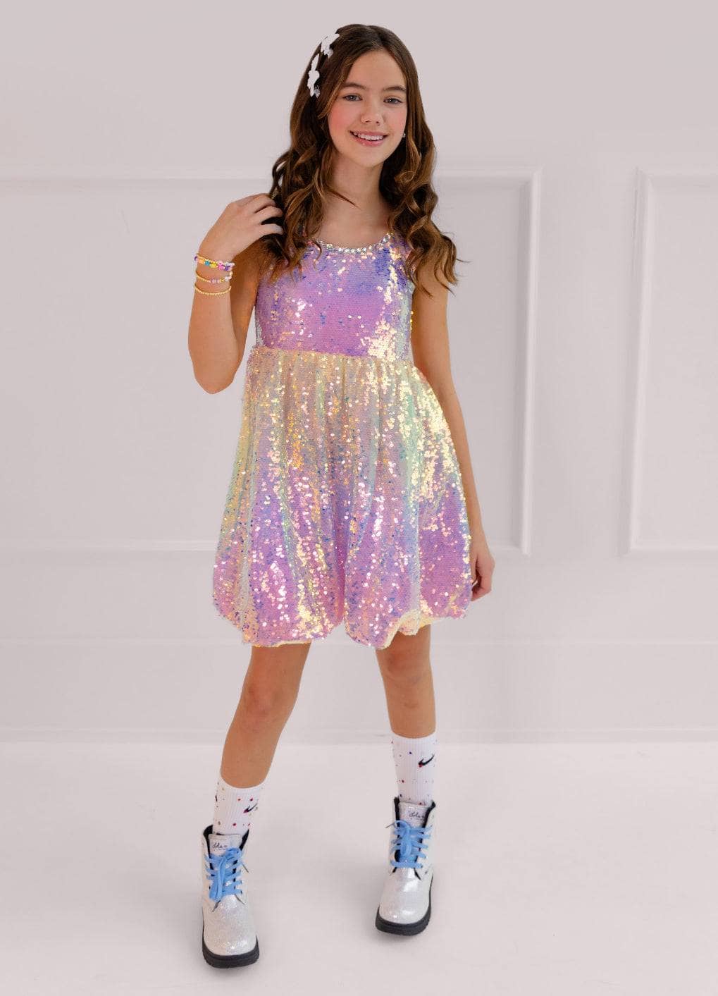 Sparkle Ombre Tulle Dress