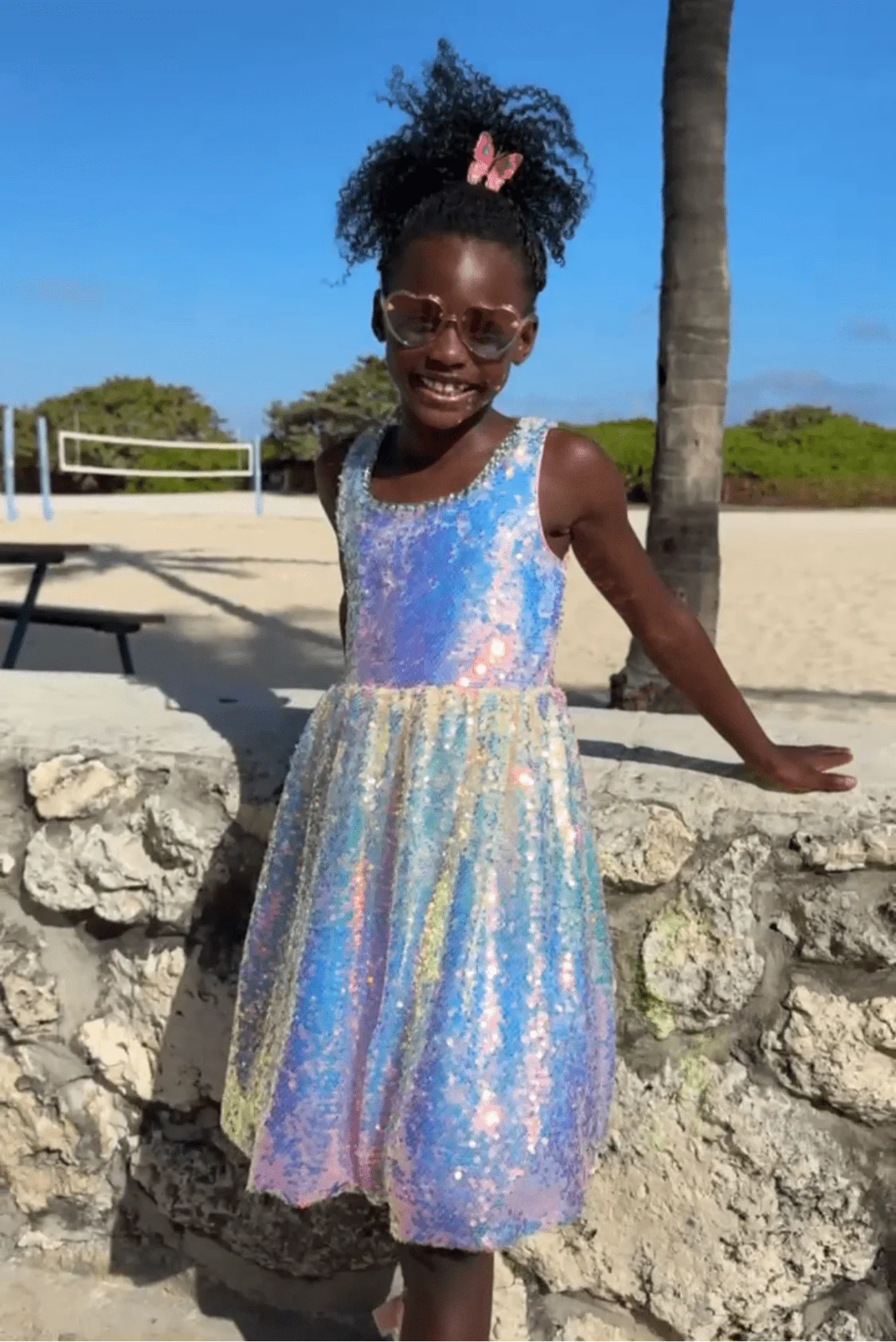 Sparkle Ombre Tulle Dress