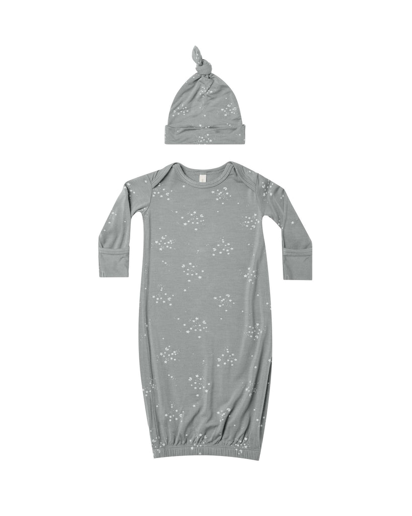 BAMBOO BABY GOWN + HAT || TWINKLE