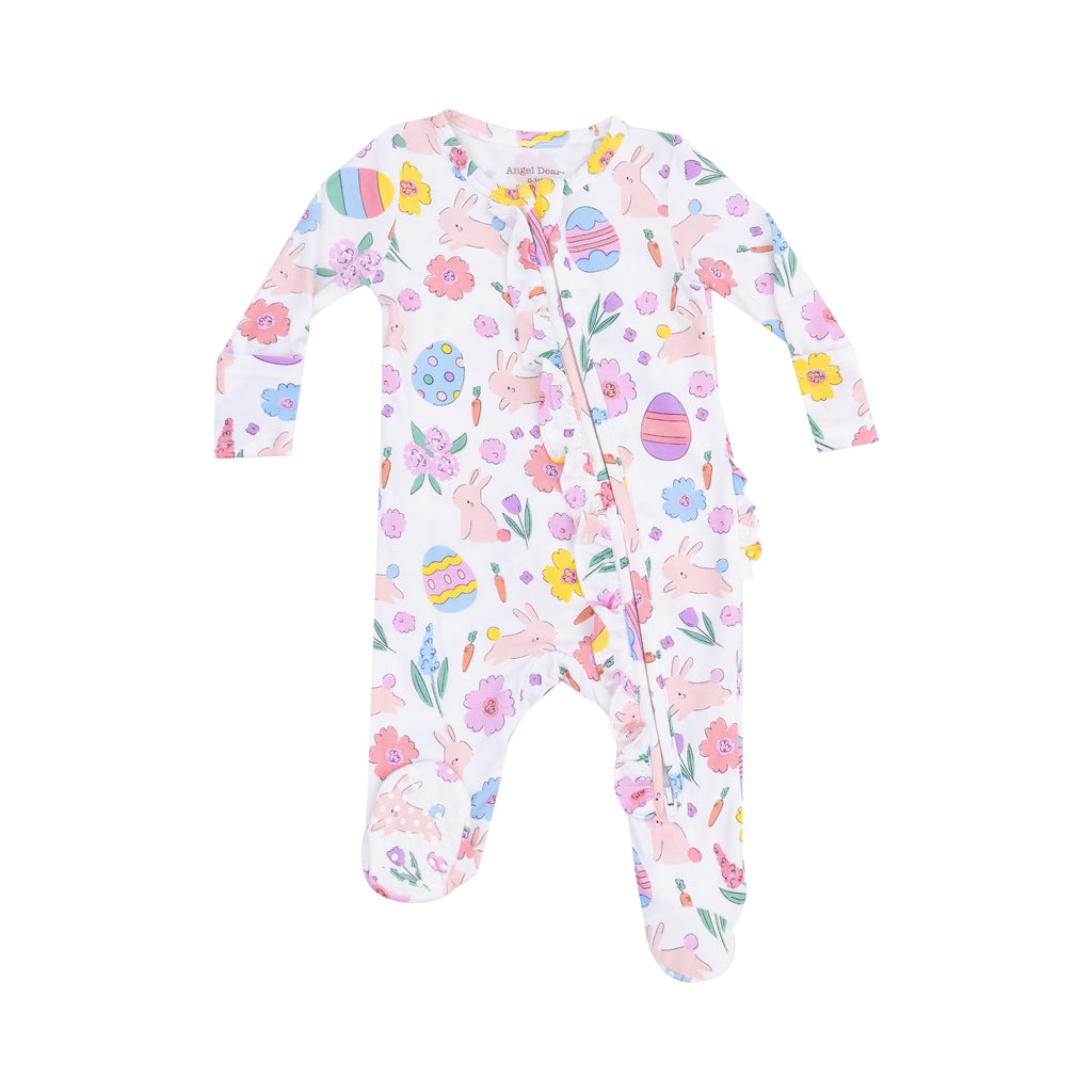 Easter Bunnies 2 Way Zipper Footie