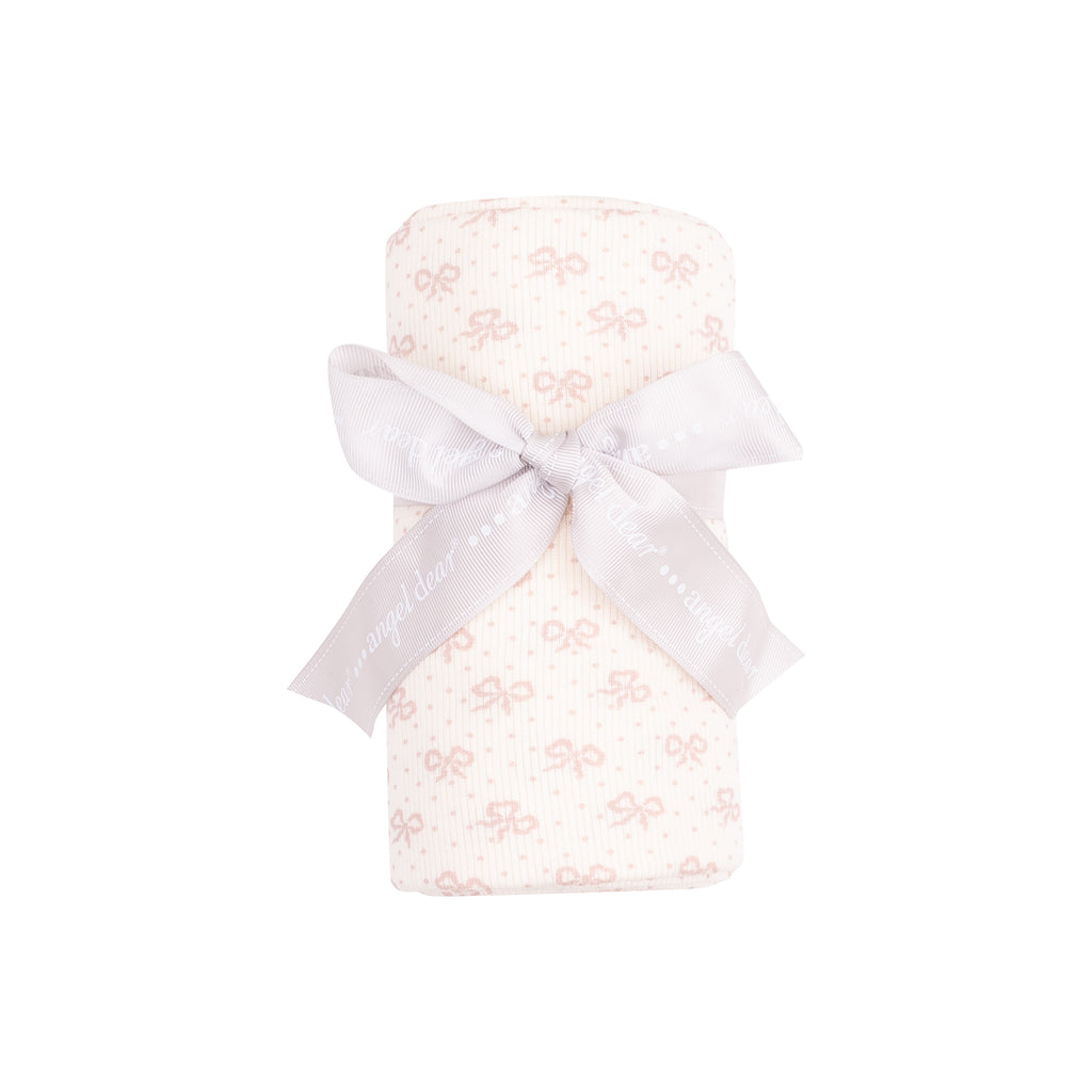 Vintage Mini Bows Swaddle Blanket