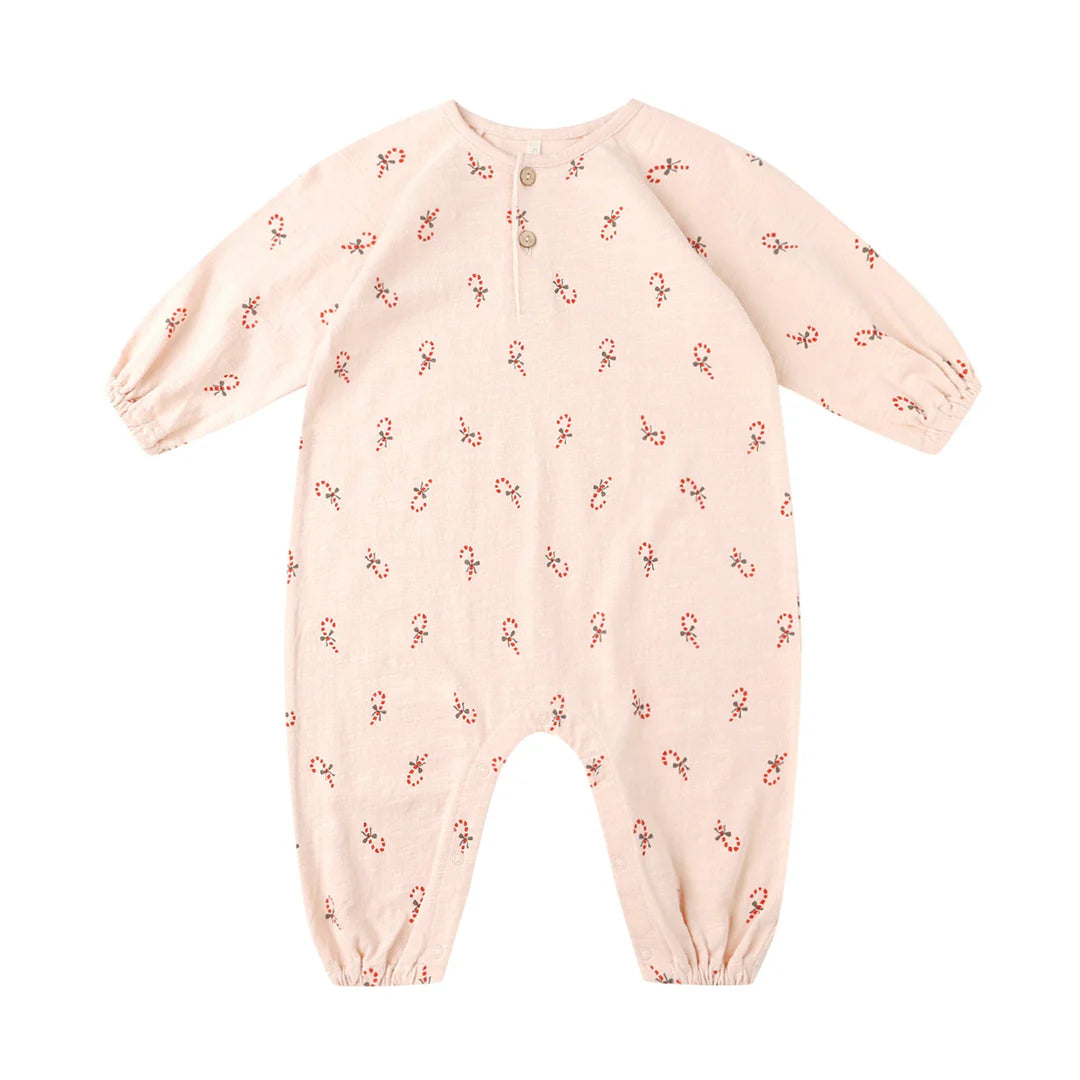 HENLEY JUMPSUIT || CANDY CANES