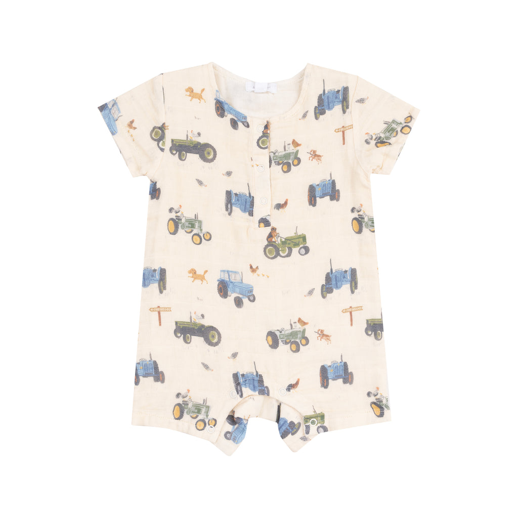 Tractors And Friends Uni Henley Shortall