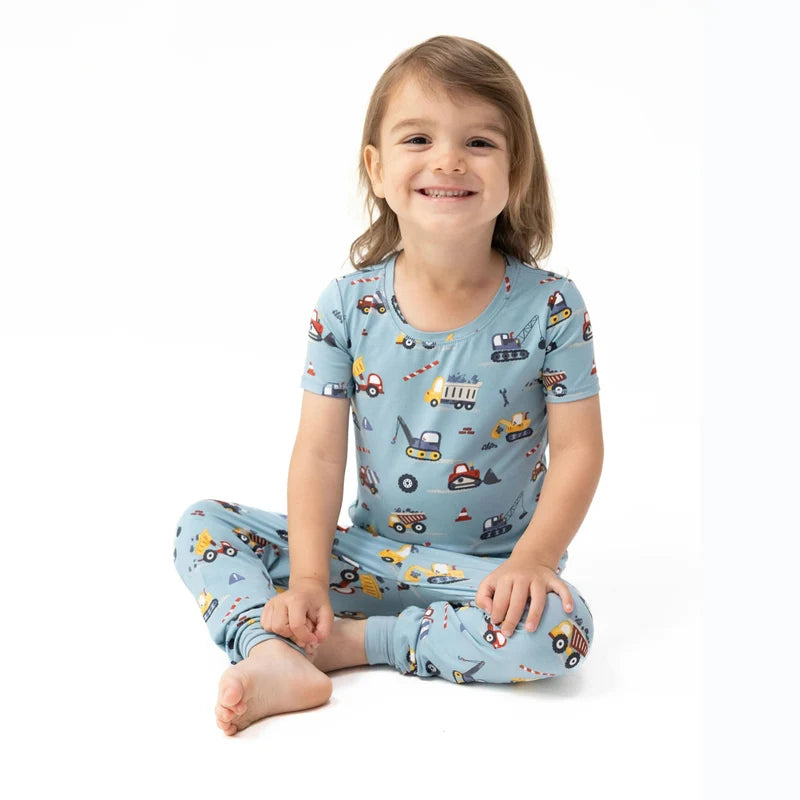 Crayon Construction - Short Sleeve Loungewear Set