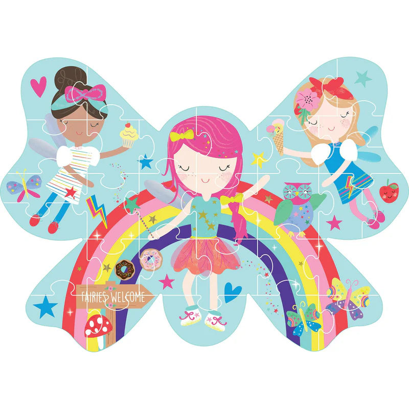 Rainbow Fairy 12pc Shaped Puzzle