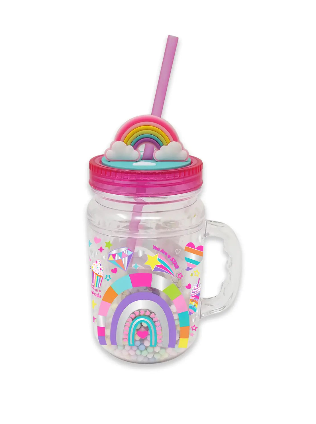 Rainbow Mason Jar