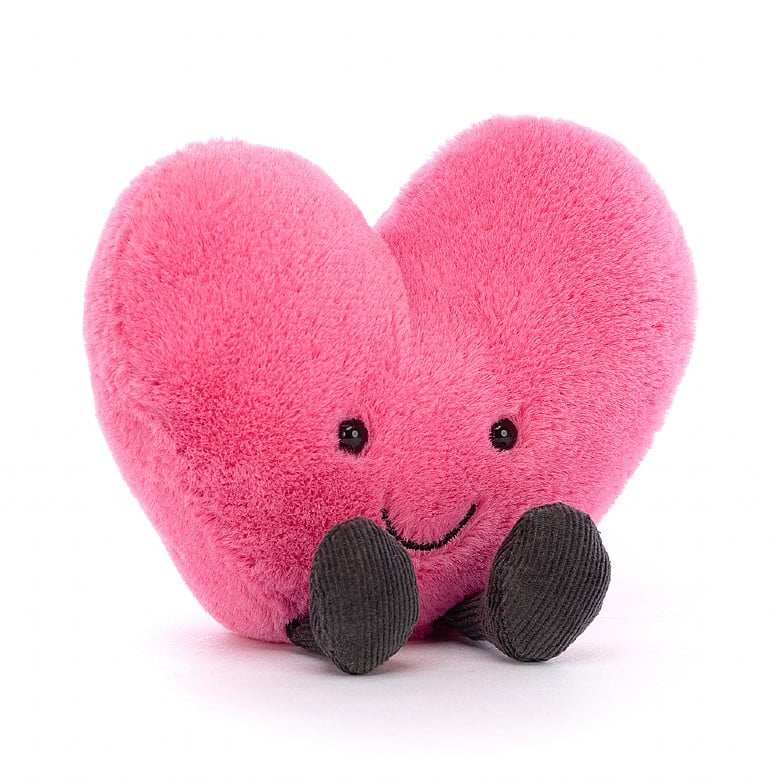 Jellycat Amuseable Hot Pink Heart-Small