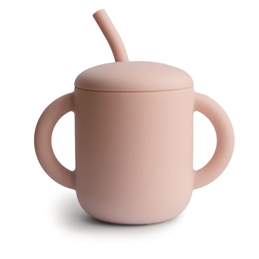 Mushie Silicone Training Cup w/Straw