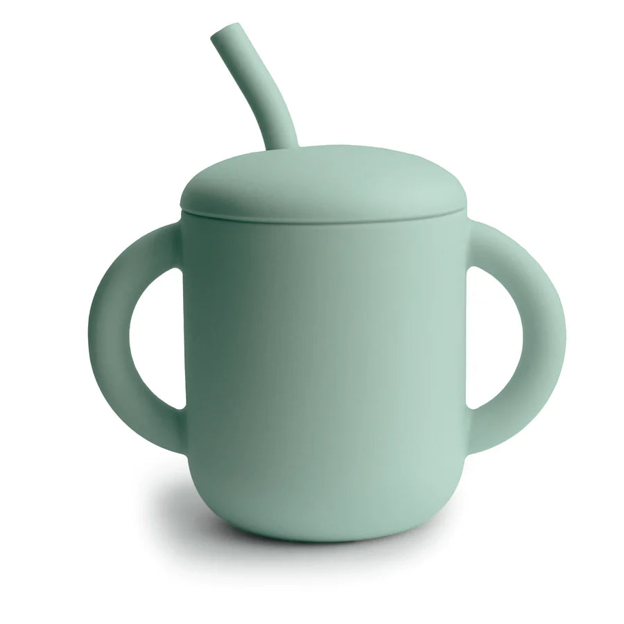 Mushie Silicone Training Cup w/Straw