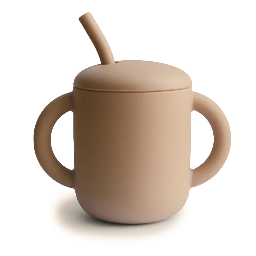 Mushie Silicone Training Cup w/Straw