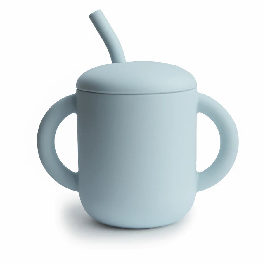 Mushie Silicone Training Cup w/Straw