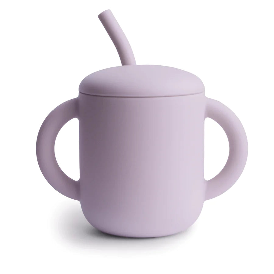 Mushie Silicone Training Cup w/Straw