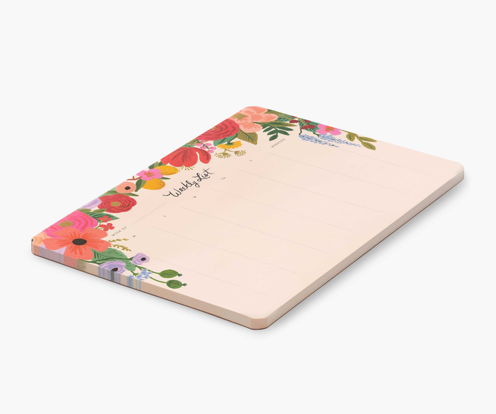 Rifle Paper Garden Party Weekly Desk Pad