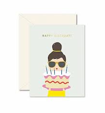 Ginger P Birthday Cake Lady Card