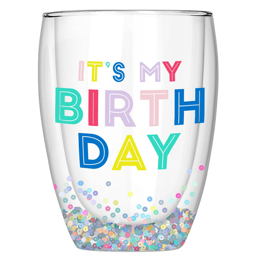 My Birthday Stemless Wine Glass